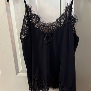 Express navy blue dress top